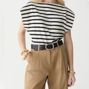 J. Crew Boatneck muscle T-shirt in stripe mariner cotton